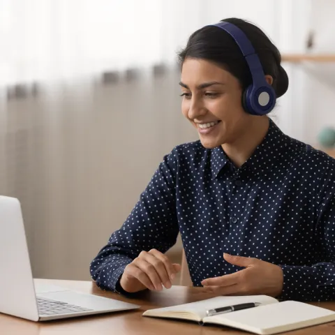 woman at computer