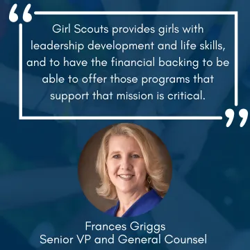 AgFirst's Frances Griggs involvement with Girl Scouts