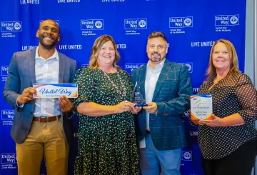 AgFirst representatives accepting United Way awards 2023